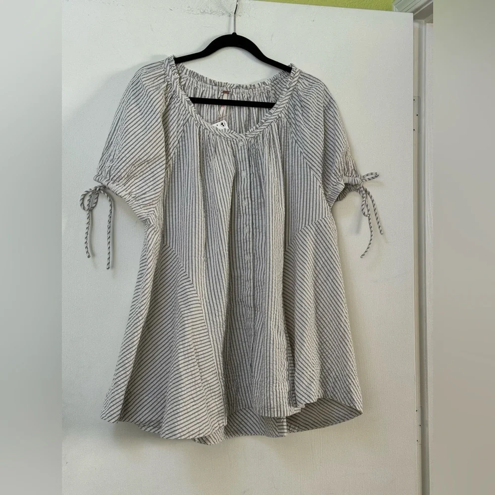 Free People Farley Striped tunic Dress - Picture 3 of 16